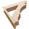 Ekena Millwork 8-in W x 36-in D x 36-in H Balboa Slat Rough Cedar Woodgrain TimberThane Outlooker, Primed Tan OUTUR080X36X36BOA24RCPR - alternate 6